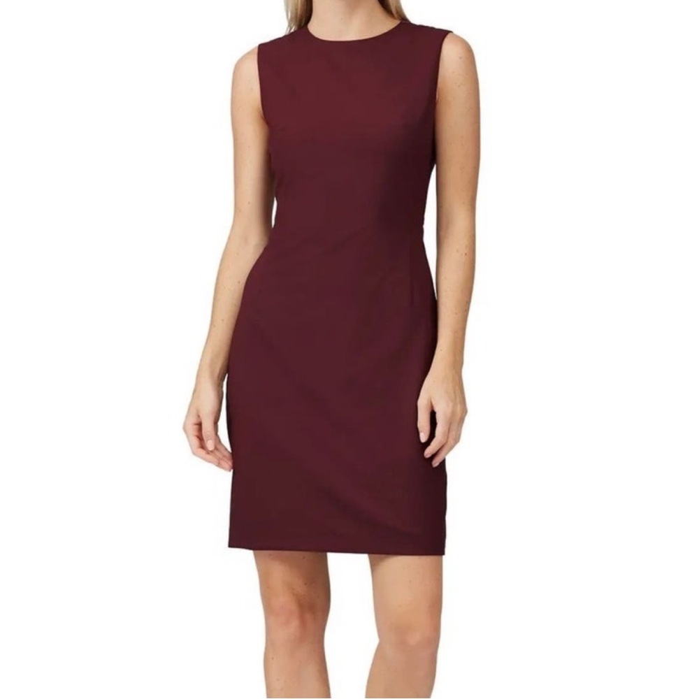 Theory Stretch Wool Blend Fitted Suit Dress